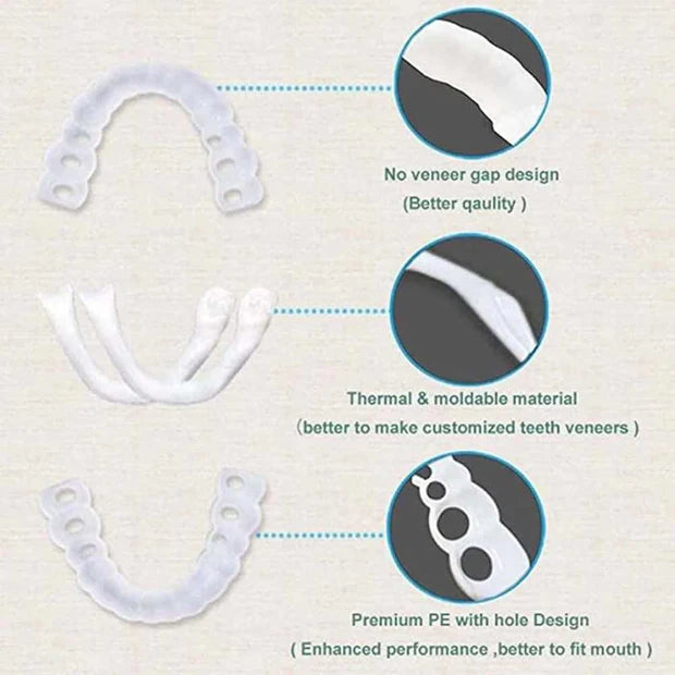 Snap in Teeth for Men and Women | الأسنان التركيب الفوري للرجال والنساء