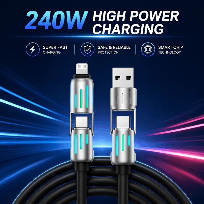 4-in-1 Ultra Fast Charging Cable (240W)