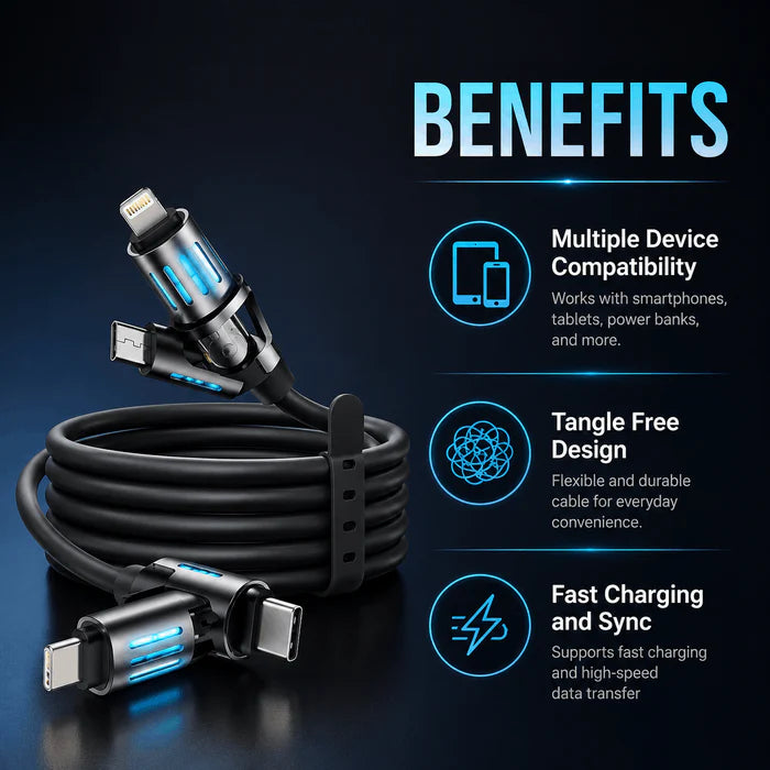 4-in-1 Ultra Fast Charging Cable (240W)