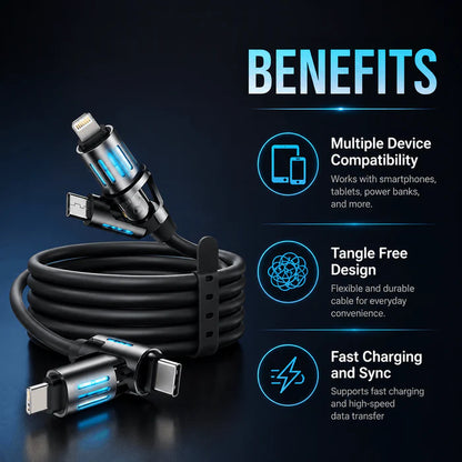4-in-1 Ultra Fast Charging Cable (240W)