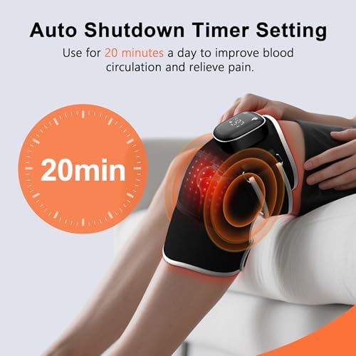 Dual Pack Smart Heated Knee Massager  جهاز تدليك الركبة الحراري الذكي – عبوة مزدوجة
