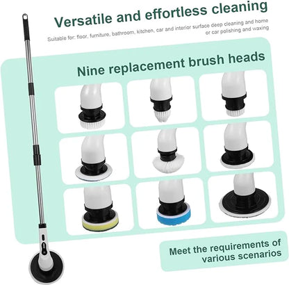 9-in-1 Electric Cleaning Brush فرشاة تنظيف كهربائية 9 في 1