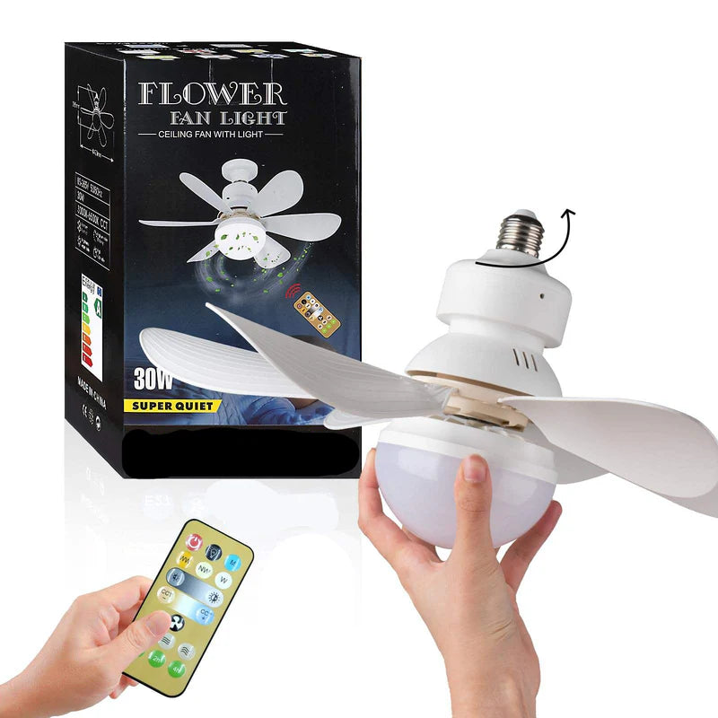 2-in-1 Ceiling Fan & LED Light مروحة سقف وإضاءة LED 2 في 1
